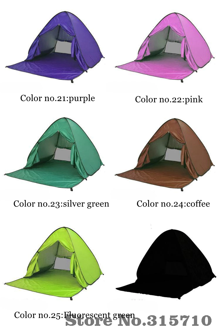 Cheap Goat Tents XL Size Pop Up Self open Beach Tent Automatic Quickly Open Outdoor Camping Tourist UV50+ Protection Portable Picnic Ultralight   